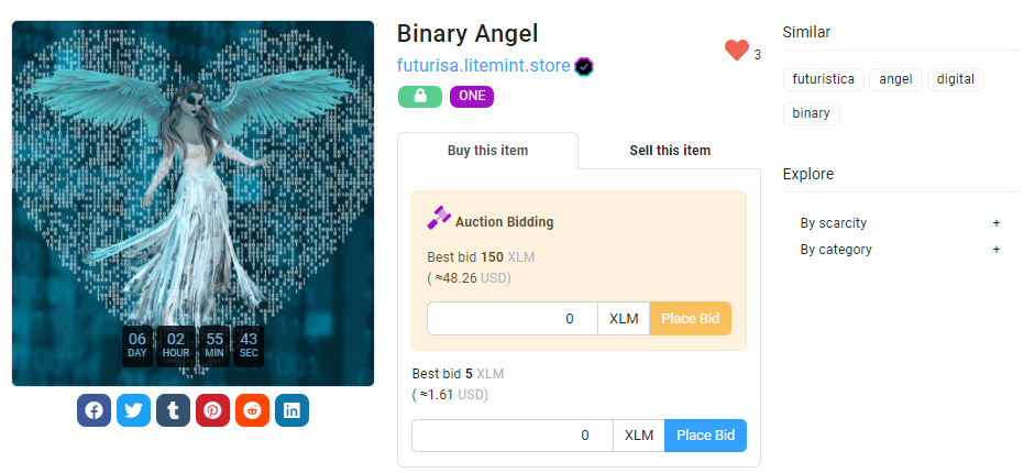 Litemint Auction UI